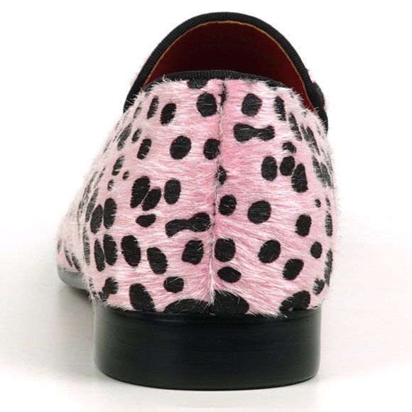 FI-7532 Pink Black Leopard Pony Hair Slip on Loafer Fiesso by Aurelio Garcia main image 8